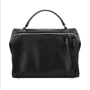Carditosale Black Leather Crossbody Bag